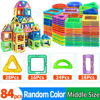 Magnetic Building Blocks DIY Magnets Toys Medium Size STEM Toys Construction Toys Learning Educational Magnet Toys